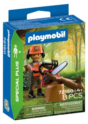 Zdjęcie produktu dla PLAYMOBIL: Pracownik leśny z pilarką