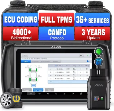 Produktbild von TPMS-Programmiergerät mit Sensoren zur Überwachung des Reifendrucks und zur Diagnose