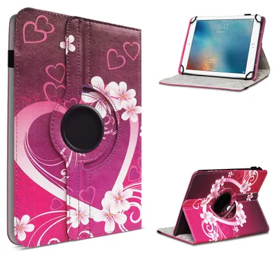 Produktbild von Tablet Hülle für Doogee U9 U10 U11 /Pro Tasche Schutzhülle Case 360 Grad DrehbarFarbe 360 Uni:Motiv 2