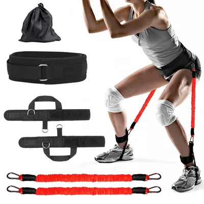 Produktbild von Vertikaler Sprungtrainer mit Widerstandsbändern und Fußbändern