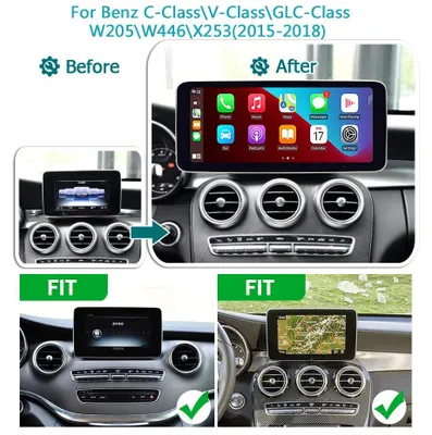 Obrázok produktu pre Autorádio s 12,5-palcovým dotykovým displejom Full HD – Android 14 – Navigácia – CarPlay – Rozšírené pripojenie