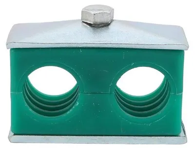 Produktbild von Doppelhalter für 16-mm-Hydraulikleitungen