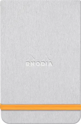 Produktbild von Rhodia Webnotepad 9x14 96Bl lin silber