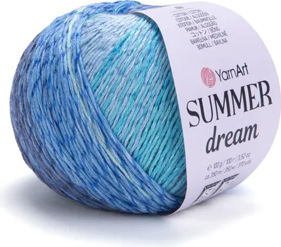 Produktbild von YarnArt Summer Dream Garn 4304 - Baumwolle & Viskose Mix, 350m/100g, Bunt