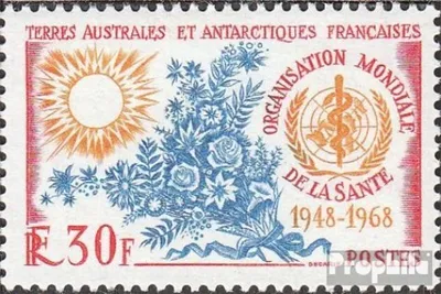 Produktbild von Briefmarken Französ. Gebiete Antarktis 1968 Mi 44 (kompl.Ausg.) postfrisch 20 Jahre WHO
