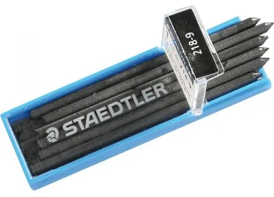 Produktbild von STAEDTLER Ersatzminen für Lumocolor 768 N-9, im Plastiketui, schwarz, 12/VE