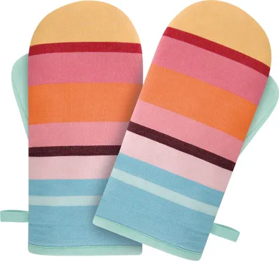 Produktbild von REMEMBER REOH04, Ofenhandschuhe, Mehrfarbig, Baumwolle, Polyester, 40 °C, 140 mm, 290 mm