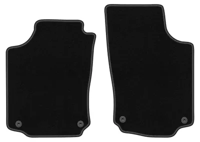 Image de Tapis avant en moquette pour Opel Combo C 2001-2011 (ludospace) – 2 pièces, noirs, sur mesure – Wielganizator BASIC