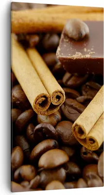Produktbild von Bild auf Leinwand - Leinwandbild - Gerösteter Kaffee Aroma Schokolade - 55x100cm - Wand Bild - Wanddeko - Leinwanddruck - Bilder - Kunstdruck - Leinwand bilder - Wandkunst - PA55x100-0394