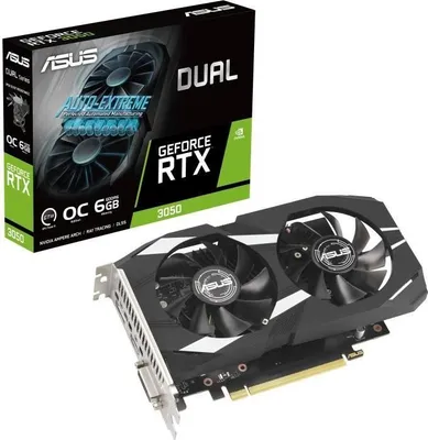 Image de Carte Graphique GeForce RTX 3050 OC Edition, 6GB GDDR6, PCI Express 4.0, 7680 x 4320 pixels, Refroidissement 2 Ventilateurs