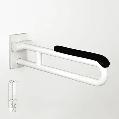 Immagine prodotto di pba 01 Maniglia pieghevole in nylon, girevole, imbottita, PRH 850