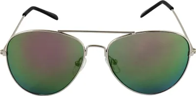 Produktbild von Pilotenbrille - Sonnenbrille - L - goldgrün verspiegelt