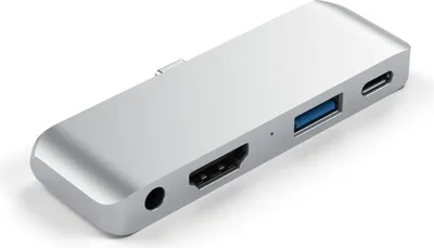 Immagine prodotto di Satechi ST-TCMPHS replicatore di porte e docking station per laptop USB 3.2 Gen 1 (3.1 Gen 1) Type-C Argento
