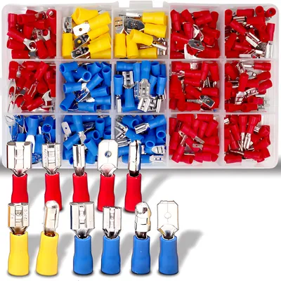 Produktbild von 280tlg Kabelschuhe Satz mit Sortiment Box Auto KFZ Stossverbinder Steckverbinder Kit Flachstecker Quetschverbinder Retoo