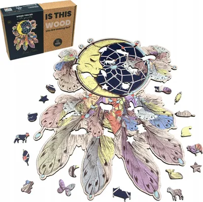 Zdjęcie produktu dla Wood You Do Puzzle drewniane Łapacz snów 240 / A3