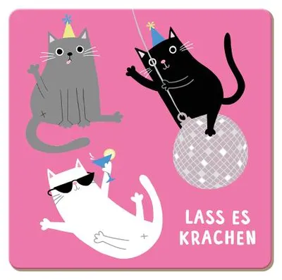 Produktbild von Korkuntersetzer Lass es krachen