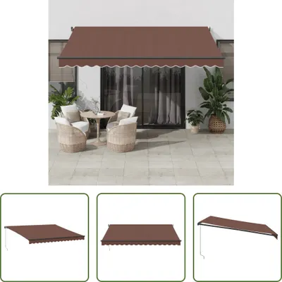 Immagine prodotto di The Living Store Tenda da sole manuale marrone 400x300 cm