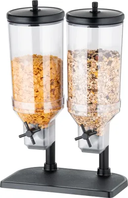 Produktbild von APS 11841 Cerealienspender Duo FRESH+EASY, 22 x 35 cm, H: 52 cm, Behälter aus SA, Deckel aus 18/8 Edelstahl