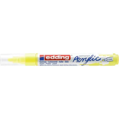 Obrázek produktu pro Edding 5300 acrylic marker fine, Žlutá, Žlutá, Střední, 2 mm, 3 mm, Inkoust na vodní bázi