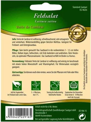 Produktbild von Saatband Feldsalat, Verte de Cambrai