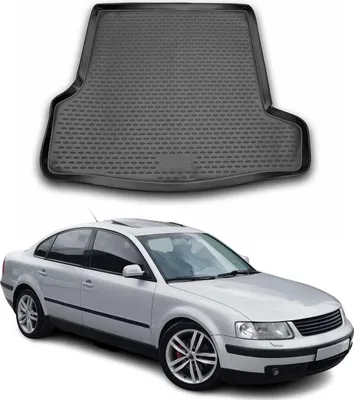 Image de Tapis de coffre pour VW Passat B5 1996-2005 Caoutchouc TPE Noir