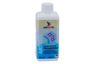 Produktbild von CREARTEC Transparenter Mosaikkleber - zum Gestalten einzigartiger Kunstwerke und zur Schmuckherstellung - 250g - 56864IK