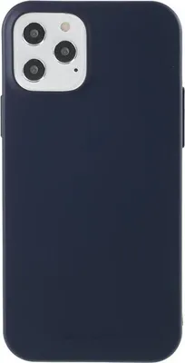 Produktbild von cofi1453® Soft Case Jelly kompatibel mit iPhone 12 Schutzhülle Handyhülle Case Bumper in Dunkelblau