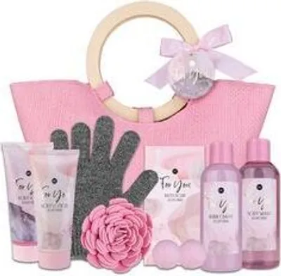 Produktbild von Geschenkset Duschset Pflegeset Damen Wellness Pink Rose Geschenkidee