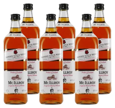 Produktbild von Mc Illroy Blended Scotch Whisky (6 x 0,7L)