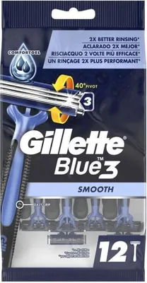 Produktbild von Gillette Blue 3 Einwegrasierer x12