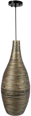 Immagine prodotto di Lampada a sospensione SOLAZO Bambù Oro 38x62 cm ##