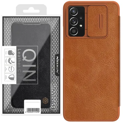 Zdjęcie produktu dla Nillkin Qin Skórzana Kabura Etui Samsung Galaxy A73 Brązowy