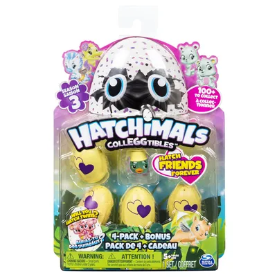 Produktbild von Hatchimals CollEGGtibles 4 Pack + Bonus - Season 3, 5 Jahr(e), Mehrfarbig