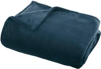Obrázek produktu pro Tmavě modrá flanelová deka 125x150cm teplá měkká