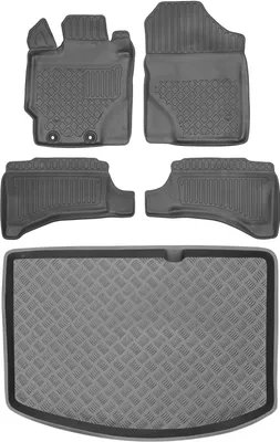 Immagine prodotto di Toyota Yaris III, versione hatchback (2014-2019) - SET - Tappetini per l'abitacolo + Tappetino per il bagagliaio