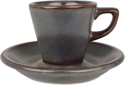 Imagen del producto de Gloire - Tazas de espresso y platillos - 70 cc - Porcelana - Juego de 6 unidades