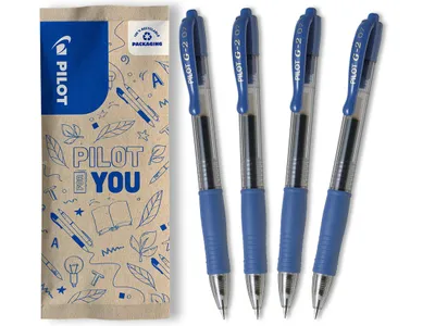 Immagine prodotto di Pilot Frixion G2 penna gel 0,7 - Media - Blu - 4 pezzi