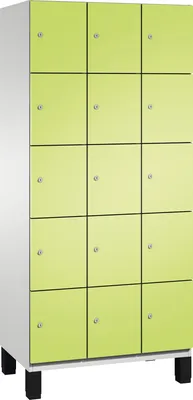 Produktbild von C+P Fächerschrank 4510430S10021 Füße 15Fächer B900mm lgr/cgn
