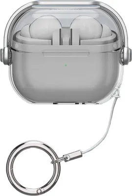 Image de INF Étui de Protection Transparent PC TPU pour Samsung Galaxy Buds3/3 Pro Transparent + Noir
