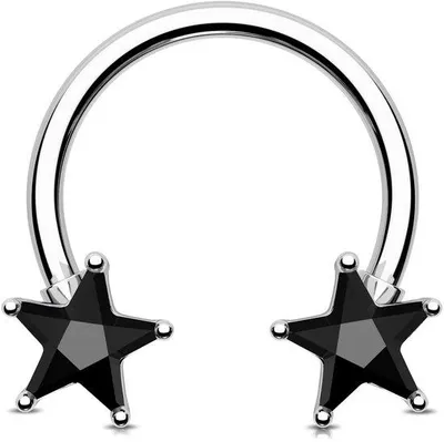 Productafbeelding van Solidchoice - Modern Septum Ring met Ster Ontwerp voor Piercings