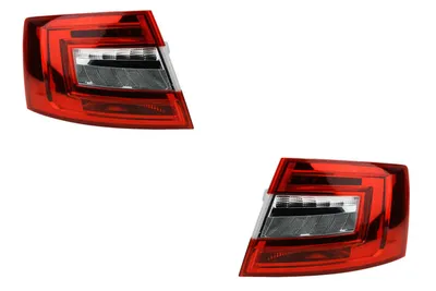 Immagine prodotto di Johns, fanale posteriore combinato a LED compatibile con Skoda Octavia 5E dal 03/17, lato sinistro.