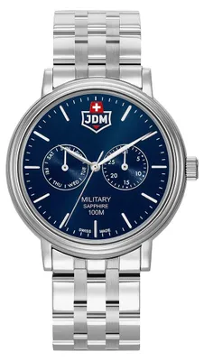 Produktbild von JDM Military JDM-WG003-03 Echo blau Jacques du Manoir swiss Herren Uhr NEU