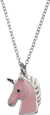 Produktbild von F Anhänger mit Kette 925/- Sterling Silber 42+5cm pink 358241003