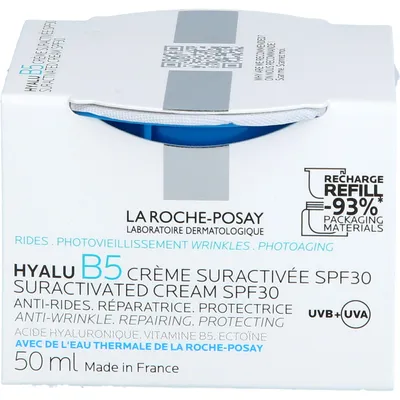 Produktbild von La Roche-Posay Hyalu B5 Suractivated Cream LSF 30 Anti-Falten-Pflege, regenerierend, schützend Nachfüllpack, 50 ml Creme