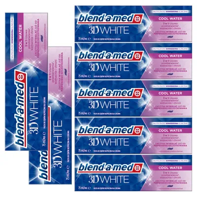 Produktbild von Blend-a-med | Zahnpasta – Zahnpasta 3D White Cool Water – 75 ml – Frischer Geschmack – Zahnschmelzschutz – Mundhygiene