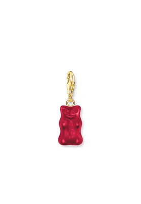 Produktbild von Thomas Sabo 2190-413-10 Charm-Anhänger Goldbären Rot vergoldet