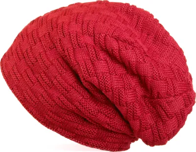 Produktbild von styleBREAKER Feinstrick Longbeanie Mütze mit Flecht Muster und warmem Fleece Innenfutter | Winter Strickmütze Uni elastisch weich bequem warm