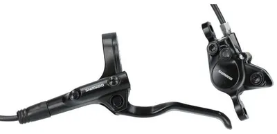 Image de Kit de freins à disque hydrauliques Shimano MT200 avant - sans disque de frein - noir (emballage atelier)