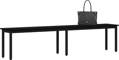 Produktbild von Bank Schwarz Eichen-Optik 200 x 35 x 45 cm Holzwerkstoff