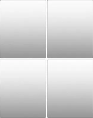 Immagine prodotto di Pellicola adesiva a specchio, set da 4 pezzi, 20x30 cm, decorazione da parete